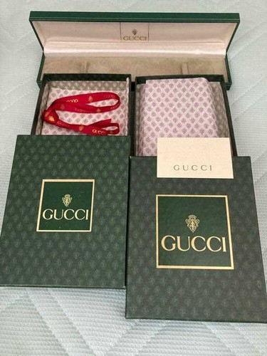 GUCCI Box Watch Green Empty Box Only Wristwatch Authentic With Brown Bag Used - Picture 2 of 10