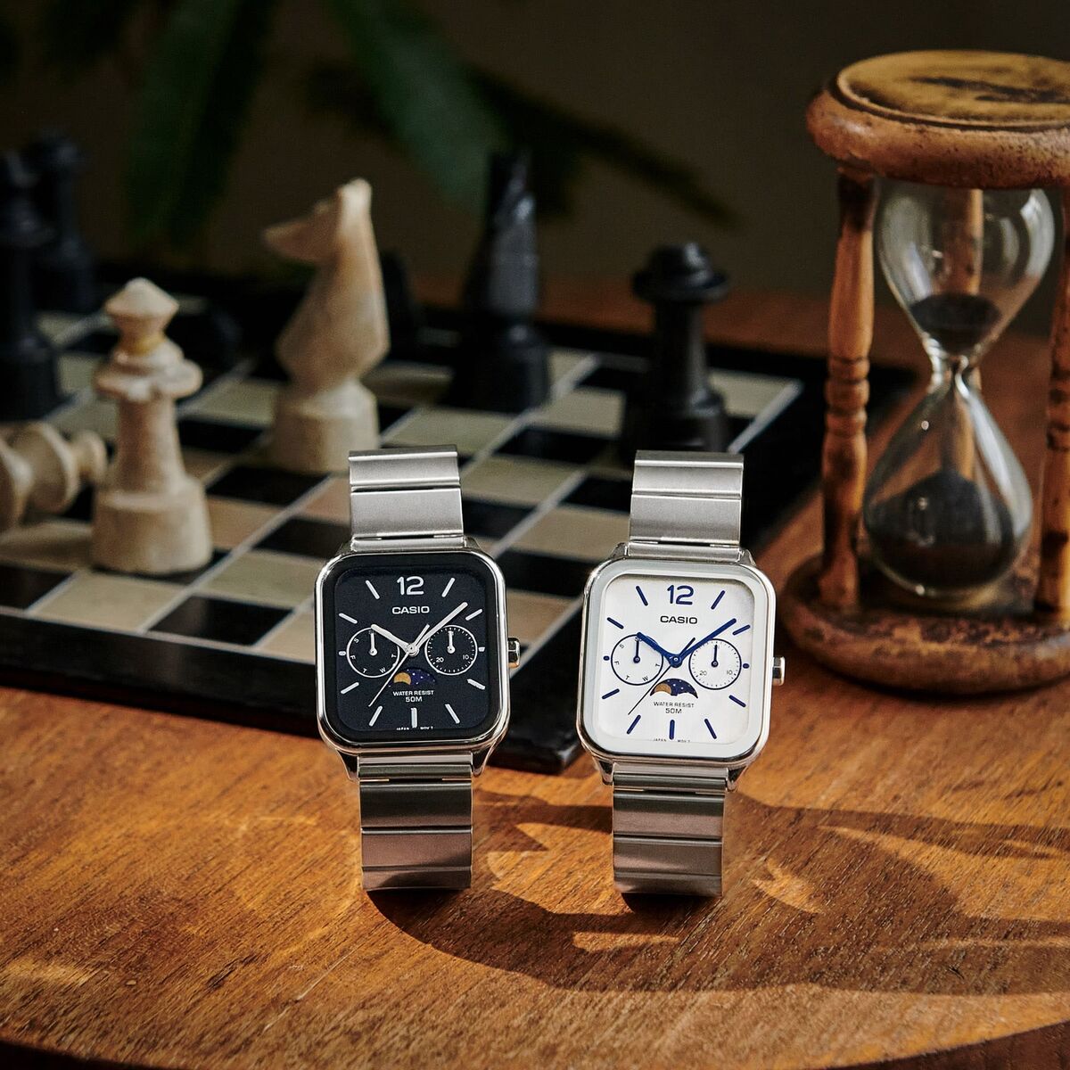 Casio Standard Moon Phase MTP-M305 Analog Men's Japan Mov't Casio Standard Moon Phase MTP-M305 Analog Men's Japan Mov't