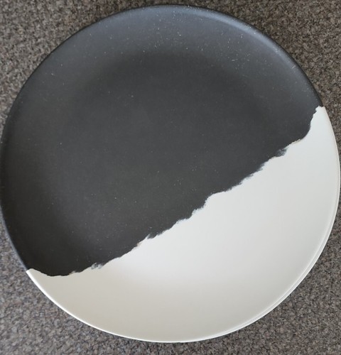 Four (4) Member's Mark ~ Melamine ~ Pewter Design ~ 10.5" Dia. Dinner Plates - Picture 3 of 5