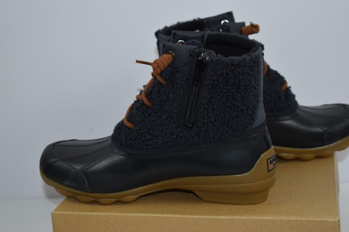 NIB Sperry Size 6 M Top Sider Syren Gulf Sherpa Navy Duck Boots Memory Foam Logo - Picture 4 of 14