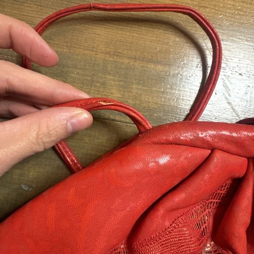 Cartera vintage años 80 roja Viva of California EE. UU. (casi como nueva) ✔️detalles - Imagen 14 de 15