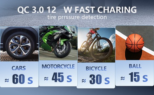 Jump Starter with Air Compressor, Portable 12000mAh Car Battery Jumper Starter - Picture 14 of 17