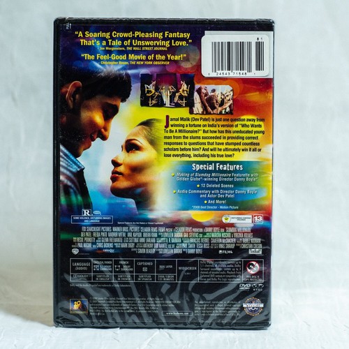 Slumdog Millionaire DVD Danny Boyle Dev Patel Oscar Winner Drama Movie Sealed - Picture 2 of 6