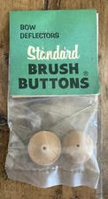 Vintage TRUEFLIGHT Standard Brush Buttons Bow Deflectors New Old Stock 1960S USA