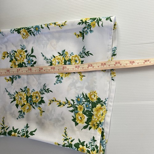 Review Floral Top Womens 10 S White Yellow Flowers Short Sleeve Lightweight - Picture 10 of 10