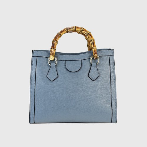 Tasche mit bambusgriff Bamboo Henkel Leder Tasche Italienish Leonarda - Picture 12 of 18