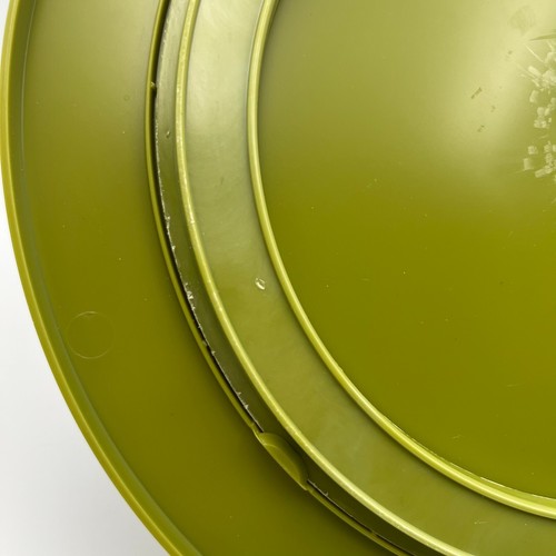 Steri-lite Lazy Susan Turntable 2-Tier Avocado Green Vintage 10.5" - Picture 21 of 23