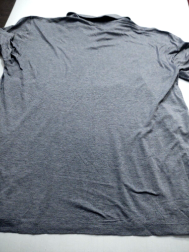 ZEGNA SPORT Herren V-AUSSCHNITT POLO Baumwolle/Elastin (L) grau S/S Shirt - Bild 6 von 6