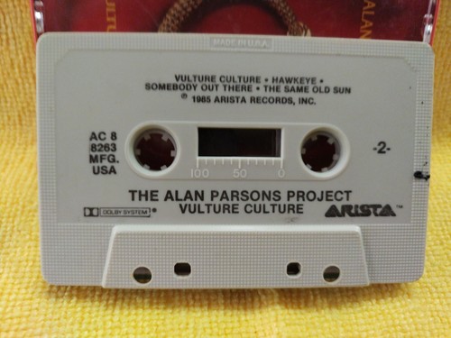 THE ALAN PARSONS PROJECT-VULTURE CULTURE-ARISTA-1985-AC 8 8263-CASSETTE-C21 - Picture 4 of 5