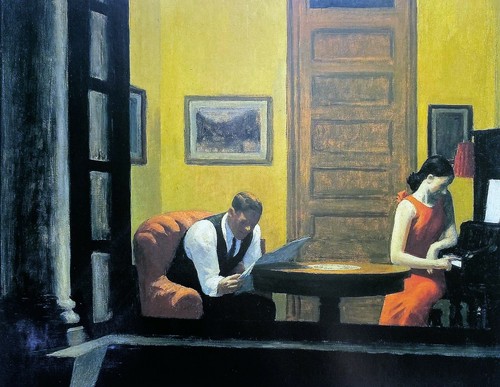 Edward Hopper - Habitación en Nueva York Galería Personalizada Estampado enmarcado - Imagen 2 de 2