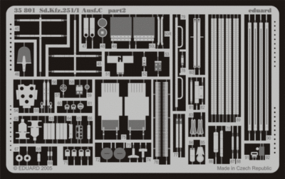 Eduard 1/35 Photoetch 35801 - Sd. Kfz.251/1 Ausf. C for Dragon kit #6224 Eduard 1/35 Photoetch 35801 - Sd. Kfz.251/1 Ausf. C for Dragon kit #6224