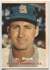 1957 Topps #98 Al Dark St. Louis Cardinals