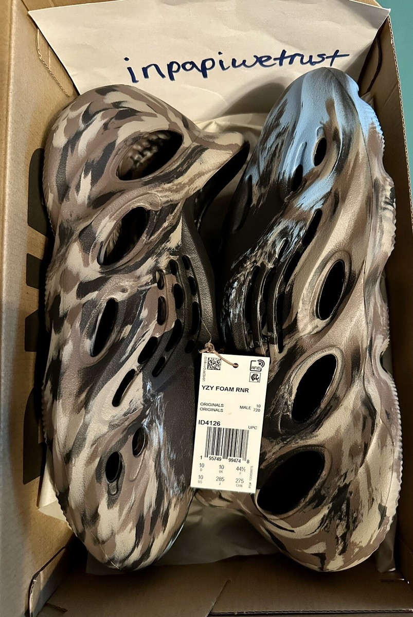 ADIDAS YEEZY YZY FOAM RNR MX Cinder ID4126 US MENS 10 IN HAND FAST FREE SHIP!🔥