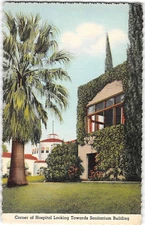 LOMA LINDA SANITARIUM & HOSPITAL San Bernardino Valley, CA '40s Vintage Postcard