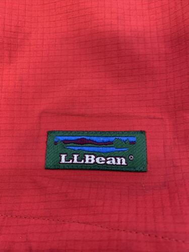 Vintage LL L.L. Giacca a vento antipioggia Bean Gore-Tex rossa e verde full zip con cappuccio - Foto 4 di 12