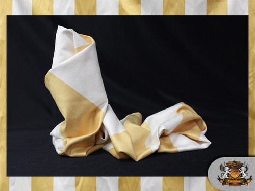 Stripe Suede GOLD AND IVORY 60" Wide Sold By The Yard - Picture 5 of 6