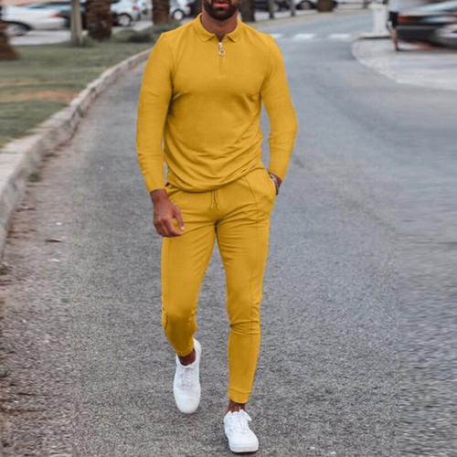 Herren Casual Trainingsanzug Sportanzug Sweatshirt Jacke + Jogginghose Set > - Bild 7 von 20