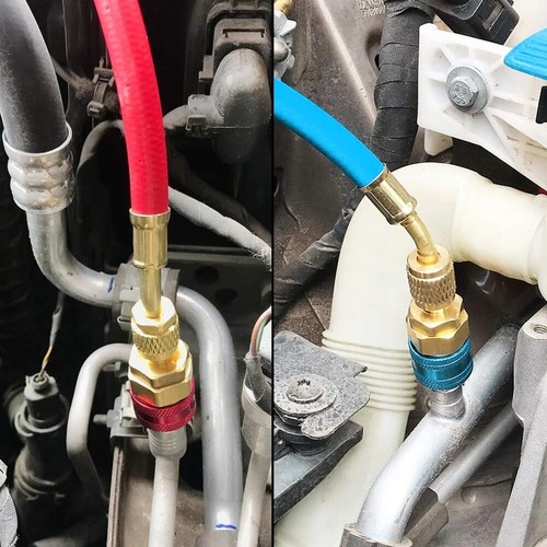 Adapter Anschluss R1234YF auf R134A Schnellkupplung Klima Auto Klimaanlage x2 - Bild 8 von 20