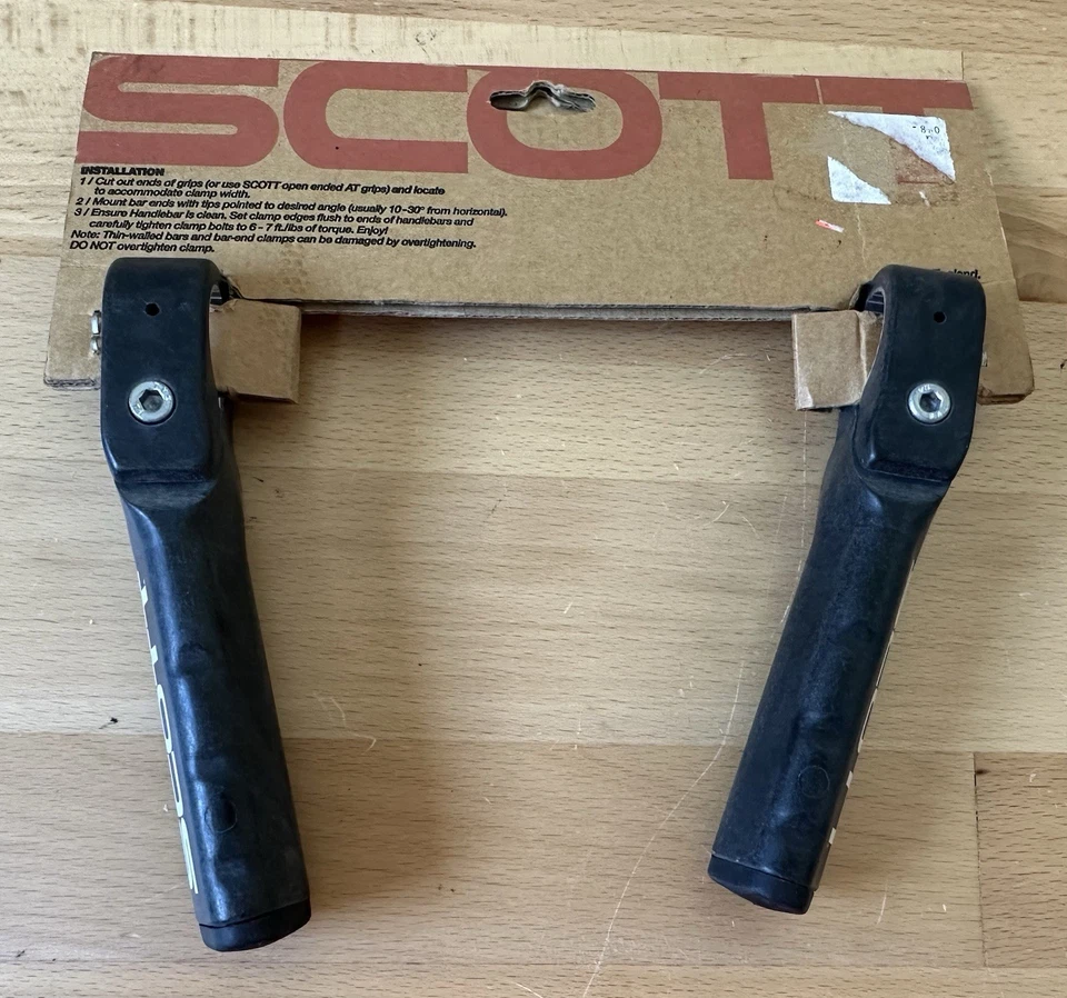 De colección Scott NightStix Termoplástico 22.2 mm Abrazadera Bicicleta MTB Extremos de Barra Foto 3 de 4