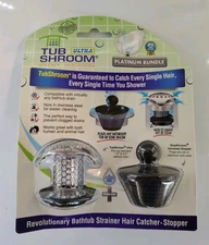Tub Shroom Ultra Platinum Bundle | Fits Standard 1.5 - 1.75" Bathtub Drain (NEW)