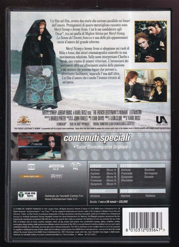 Dvd LA DONNA DEL TENENTE FRANCESE con Meryl Streep nuovo sigillato 1981 - Foto 2 di 4
