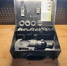 BURNDY REVOLVER HYPRESS Y750BH Hydraulic Crimper With 10 Die Sets