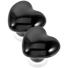  2 Pcs Toilet Heart Button Love Shape Press Bathroom Flush Pusher