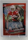 2025 Panini Prizm Football Red Shimmer Jordan James #323