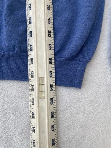 The Mens Store Bloomingdales Herren 100% Merinowolle Pullover Gr. XL Blau - Bild 5 von 7