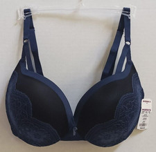 NWT Maidenform Love the Lift Push-Up  In Bra Size 32b DM9900 Navy Black