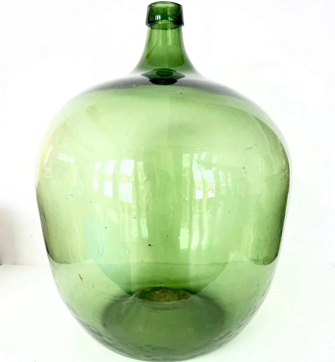 Glass Green Collectible Decorative Bottles Original 1850-1899 Time