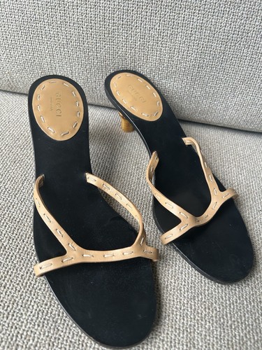 Tacones de bambú Gucci talla 39C - Imagen 2 de 8