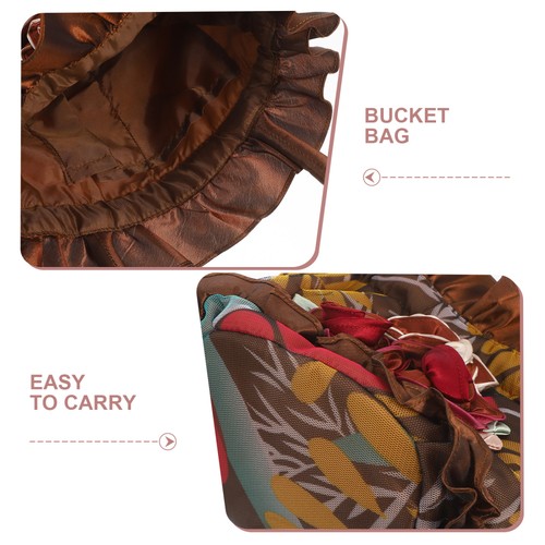  Blumen Bucket Bag: Elegante Clutch Handtasche mit Blumenmuster, - formelle Handtasche für - Bild 3 von 12