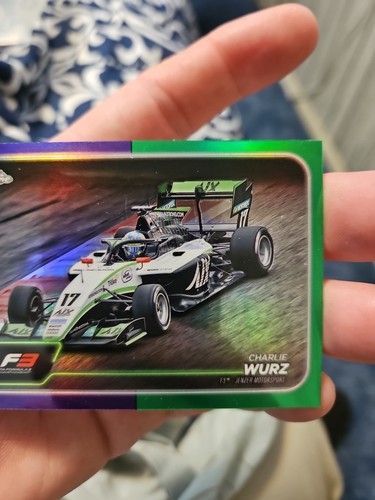 Charlie Wurz 2024 Topps Chrome Purple Green Refractor Formula 1 F3 #130 - Bild 3 von 5