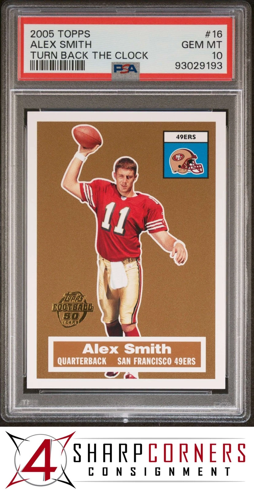 Alex Smith Topps Turn Back the Clock #16 Base