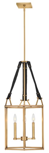 Hinkley Lighting 34204 Monroe 3 Light 16"W Lisa McDennon Candle - Brass - Picture 3 of 3