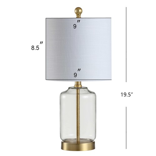 JONATHAN Y JYL1033A Duncan 19.5" Glass/Metal LED Table Lamp Glam Cottage Beds... - Picture 4 of 7