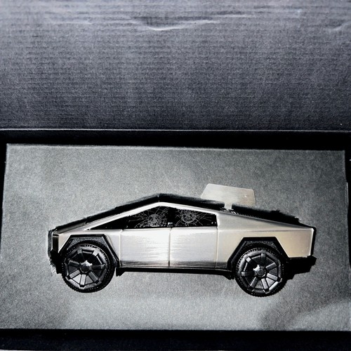 Tesla Cybertruck Official Wind Up Racer In Hand Order Brand New Sealed