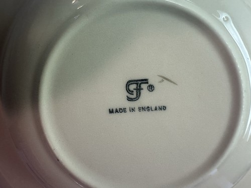 6 Vintage Franciscan Desert Rose England Rim Soup Salad Bowls 8 3/8" Flying F - Picture 3 of 4