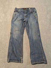 Ariat Jeans Mens 30x30 (30x29) M4 Relaxed Boot Cut Bootcut Work Workwear Blue