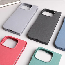 For Google Pixel 9 Pro Fold, Sandstone Matte Hard Plastic TPU Back Case Cover