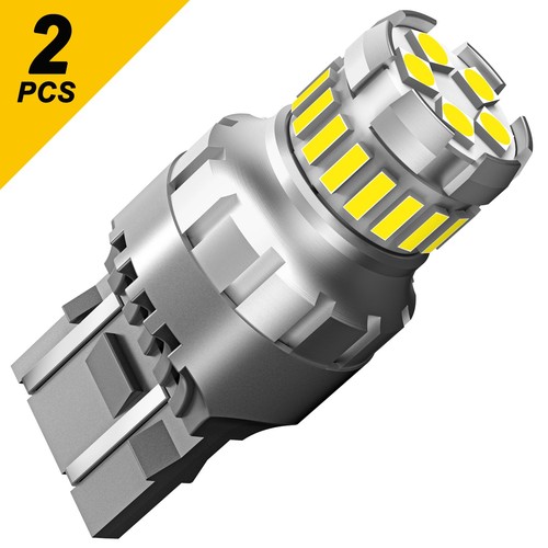 pair Pure White 7443 7440 3030 23 LED Tail Brake Stop Turn Signal Light Bulbs - Picture 11 of 11