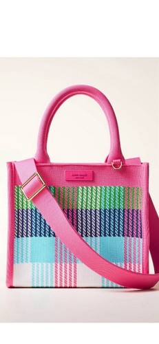 KATE SPADE NEW YORK X TARGET PLAID KNIT CROSSBODY BAG NWT NEW