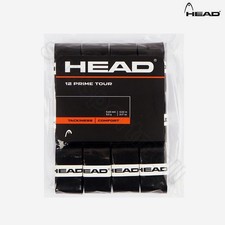 HEAD 12 Prime Tour Ovegrip Tennis Tapes Racket Grip Black 0.6mm 12pcs 285631