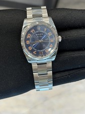 Rolex Air-King Blue Dial on Oyster 114234 with Box