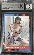 Joanna Angel Signed Custom Trading Card BAS Witness COA Autograph Grade 10