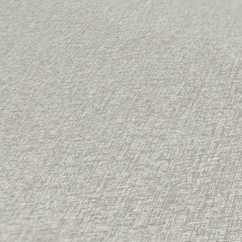 Papel Pintado Monocromático Con Estructura Textil, Mate – Gris - Imagen 6 de 11