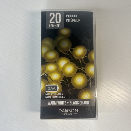 Danson Decoración LED Interior Rebanada de Limón Cadena Luces Paquete De 20 Blanco Cálido Nuevo