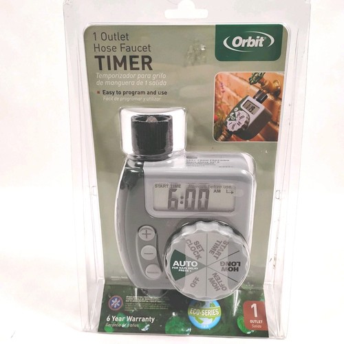 New Orbit Single Outlet Hose Watering Timer Easy Program Model 62061 Eco Series - Picture 3 of 4