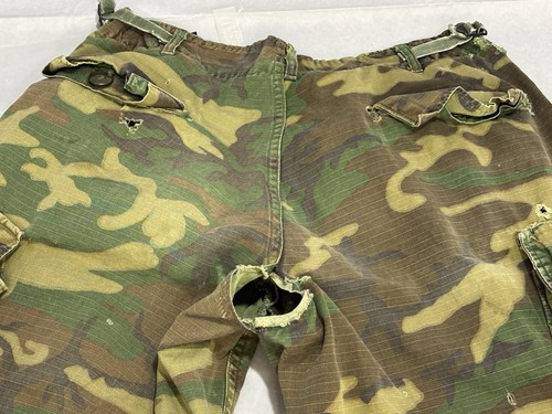 ISSUES Trousers Mans Pants Tropical Combat Poplin Pocket Vintage Vietnam Army US - Picture 12 of 14
